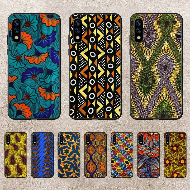 

African Style Fabric Print Phone Case For Huawei G7 G8 P7 P8 P9 P10 P20 P30 Lite Mini Pro P Smart Plus Cove Fundas