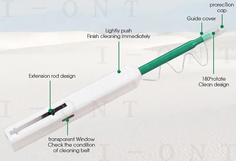 10pcs/lot Promotion SC/FC/ST One-Click Cleaner Tool 2.5mm Fiber Optic Cleaning Pen 800 Cleans Fiber Optic Cleaner
