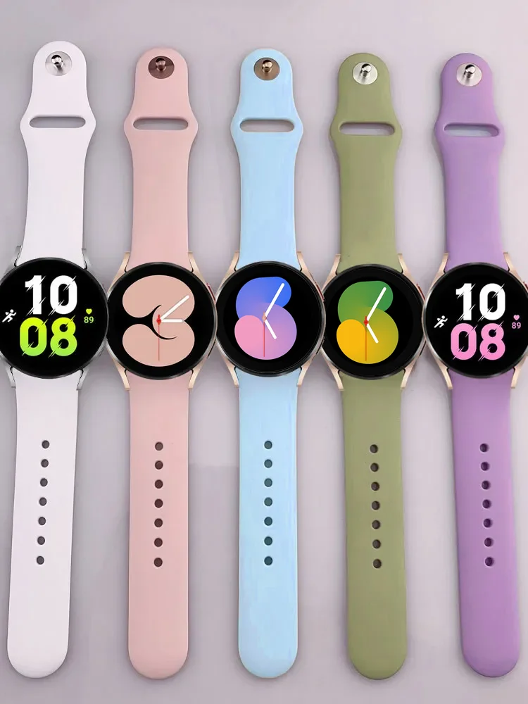 

20mm/22mm strap For Samsung Galaxy watch 4 classic/5 pro/Active 2 3/gear s3/amazfit bip Silicone bracelet Huawei watch 2 3 band