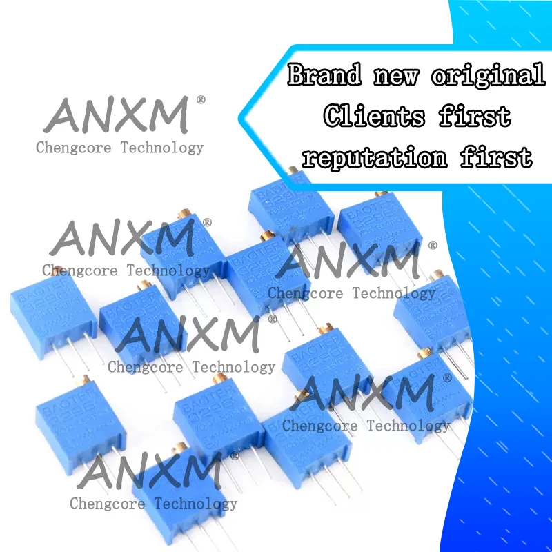 

10 Pcs/lot 3296W 50R ohm 1K 2K 5K 10K 20K 50K 100K 200K 500K 1M Potentiometer precision adjustable resistance multi - turn type