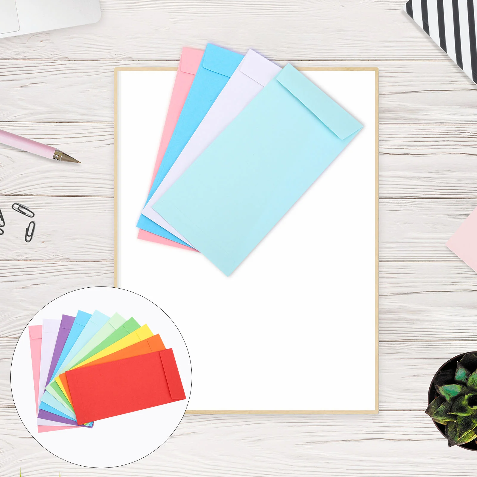 

120 Pcs Plastic Envelope Self Adhesive Savings Envelopes Money Cash Printable Challenge Small For