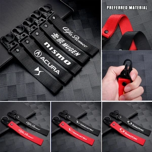 Car Performance Badge Ribbon Lanyard Keychain KeyRings Key Accessories For Bmw e46 e90 e60 f30 f10 e39 e36 f20 x1 e87 x5 e70 f11