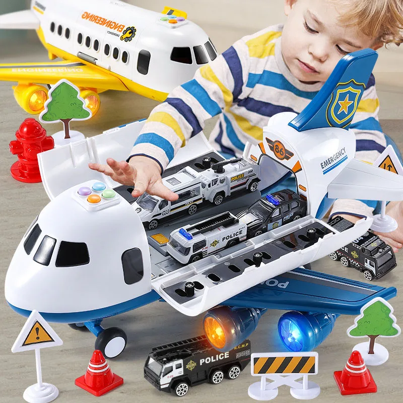 

Large Storage Toy Airplane Simulation Airliner Toy Car Track Inertia Children's Toy Airplane Music Children's Airplane Toys