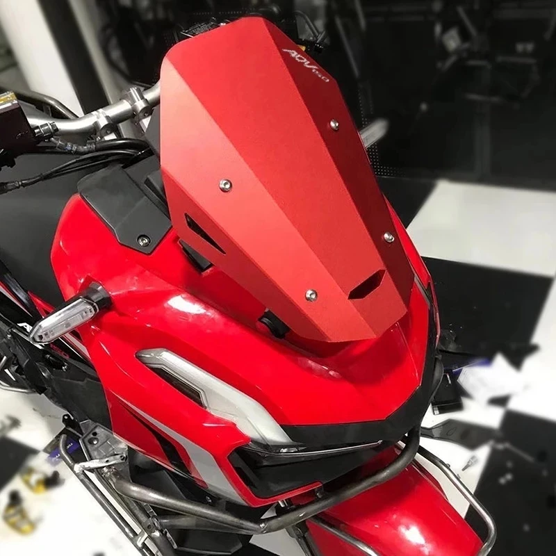 

For HONDA ADV150 ADV-150 2019 2020 2021 ADV 150 Double Bubble Screen Moto Aluminum Wind Screen Windshield Viser VIsor windscreen