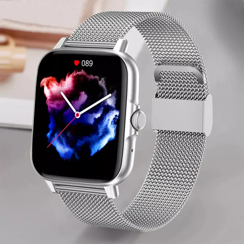 

Bluetooth Call NFC Smart Watch Men 1.69Inch Full Touch Fitness Tracker Blood Pressure Color Screen Smart Clock Ladies SmartWatch