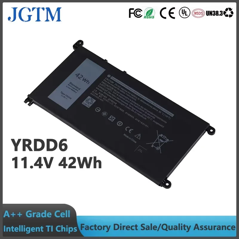 Аккумулятор YRDD6 для ноутбука Dell Inspiron 5480 5482 5488 5580 5582 5584 5585 5588 7586 Latitude 3310 FW8KR RRJDX 9W9MX