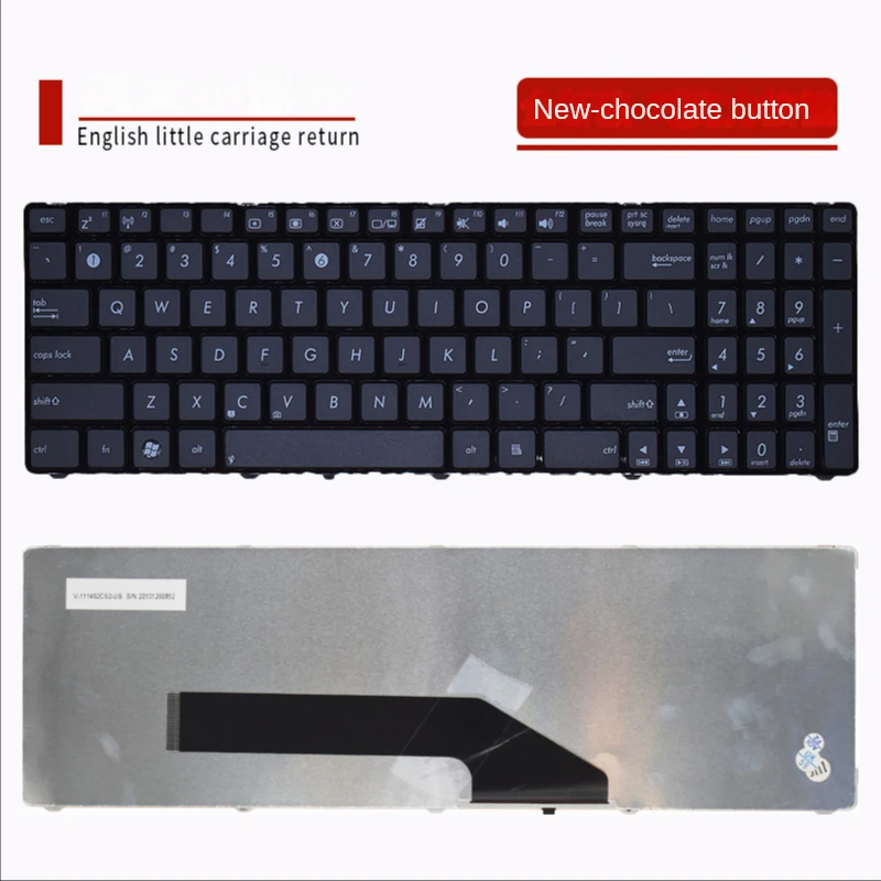 

Клавиатура для ноутбука ASUS K60 K60I F52Q V111462CS2 V090562BS1 MP-07G73US-528 0KN0-EL1US02 US