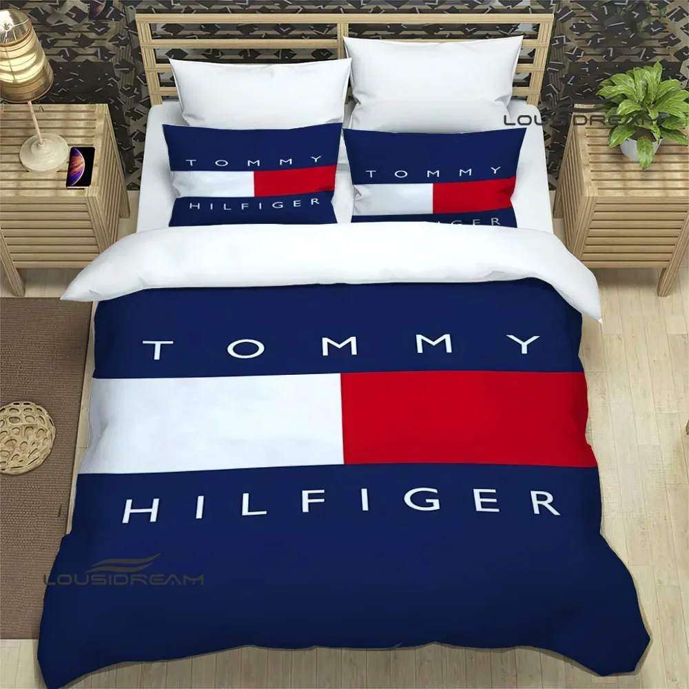 

Fashion T-Tommy-hilfiger Bedding Sets exquisite bed supplies set duvet cover bed comforter set bedding set luxury birthday gift