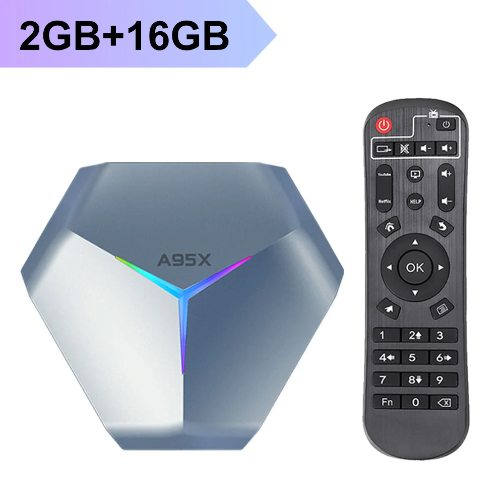 

A95X F4 RGB Light Smart TV Box Android 11 Amlogic S905X4 4G 64GB 32G Wifi BT Media Player TVBOX A95XF4 2G16G Set top box