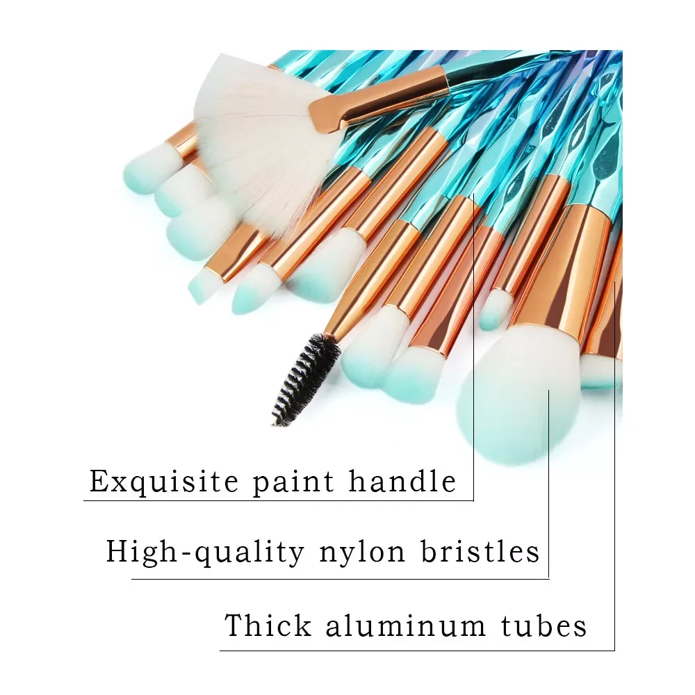 

NEW2023 21PCS Makeup brush set professional Make Up Foundation Eyebrow Eyeliner Blush Cosmetic Concealer Brushes D300106