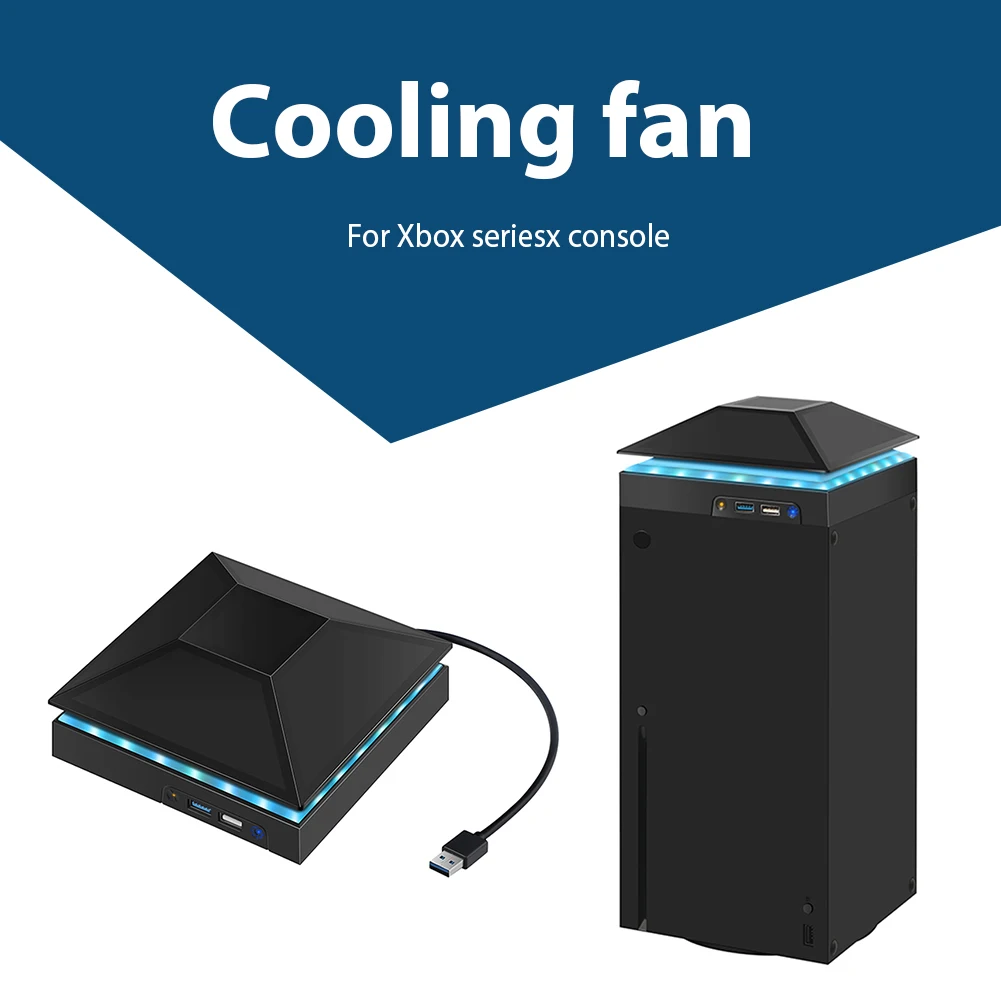 

Охлаждающий вентилятор для игровой консоли Xbox серии X, охлаждающий вентилятор для консоли с рассеиванием тепла, система охлаждения, цветной...