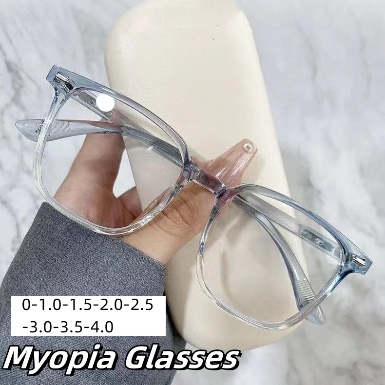 Мужские и женские очки унисекс с защитой от синего света для близорукости модные