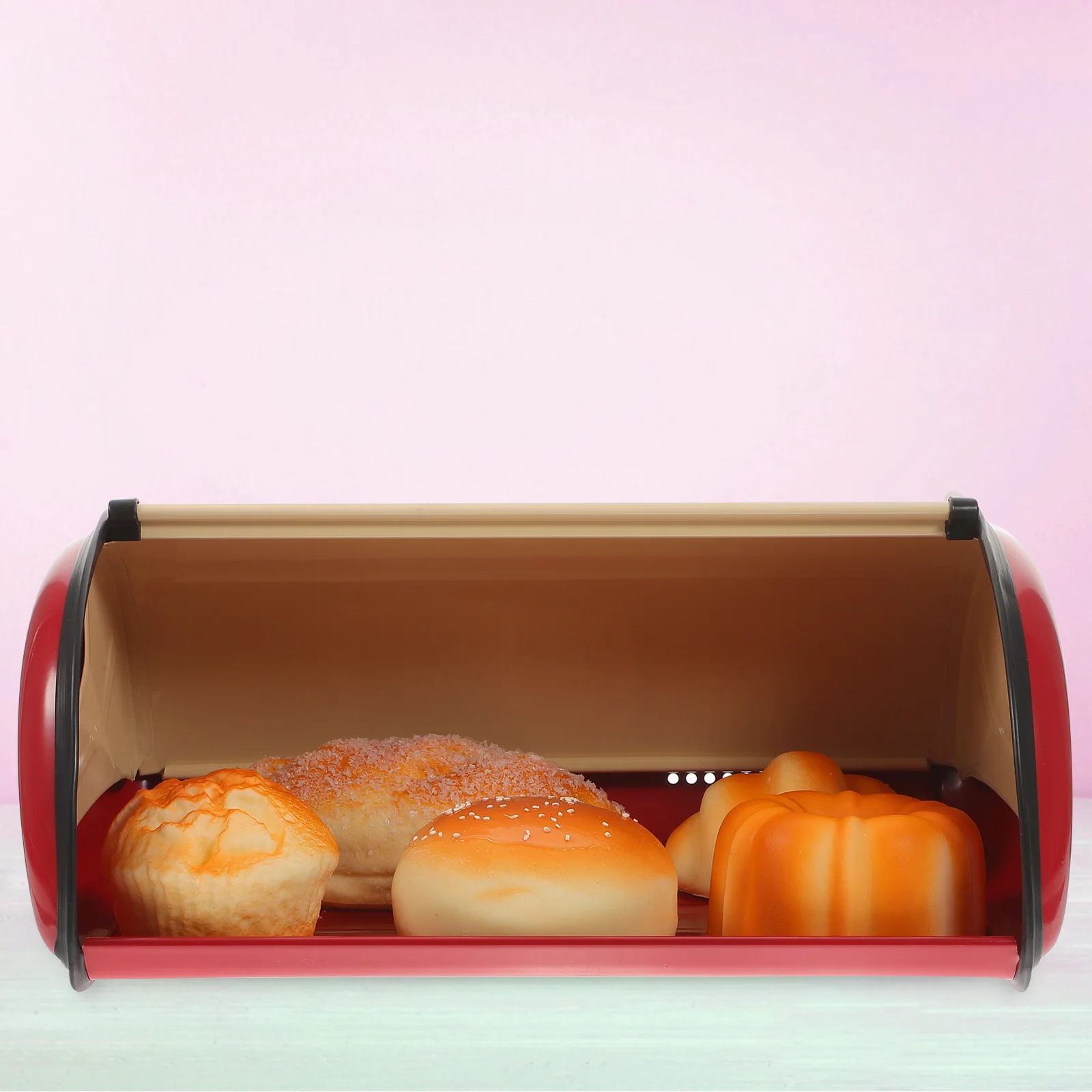 

Bread Box Bin Kitchen Countertop Storage Breadbox Household Organizer Iron Shop Holder