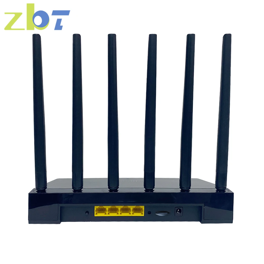 

ZBT Openwrt 5G Router M.2 Modem WiFi6 SIM Card 1800Mbps 128MB Flash 256MB RAM Mesh 5.8Ghz Wifi MU-MIMO Antenna for 128 Device
