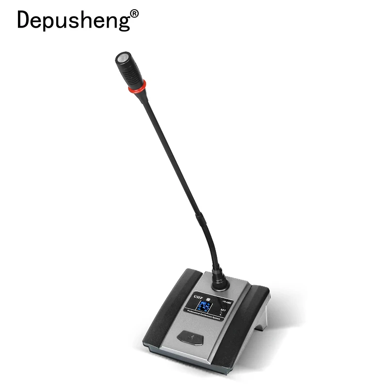 

Depusheng DF208 professional 8 channels uhf wireless gooseneck microphone for conference rooms