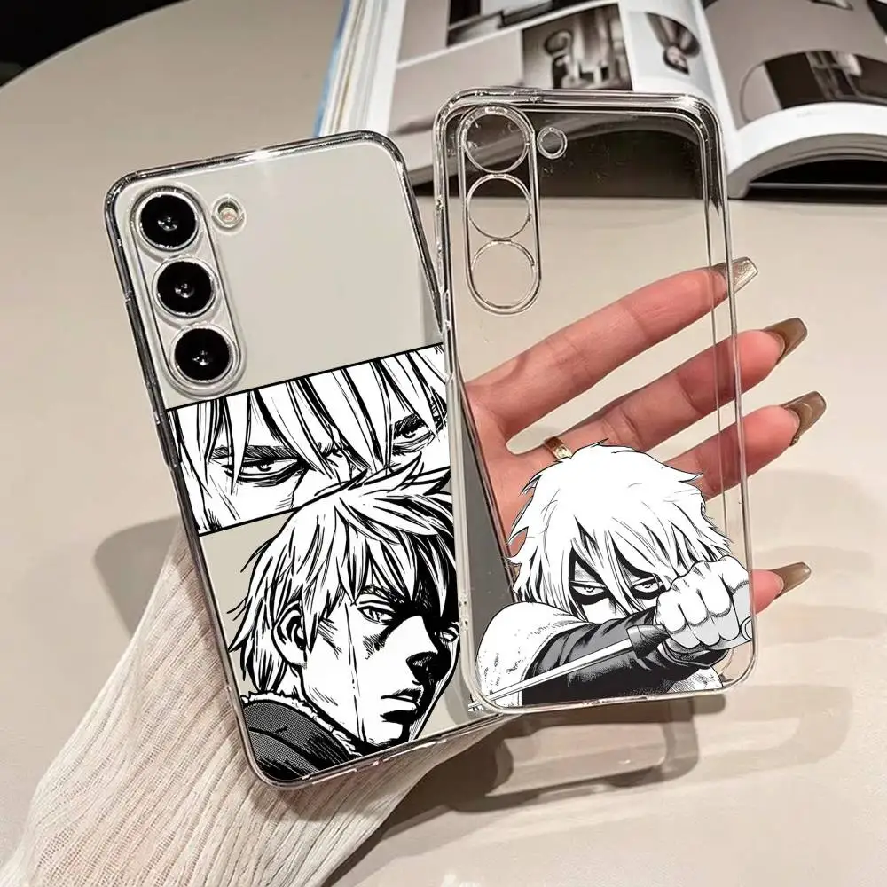 Фото Чехол для телефона Vinland Saga Manga для Samsung A10,12,20,21S,30,31,40,50,51,52,70,71, прозрачный чехол №1