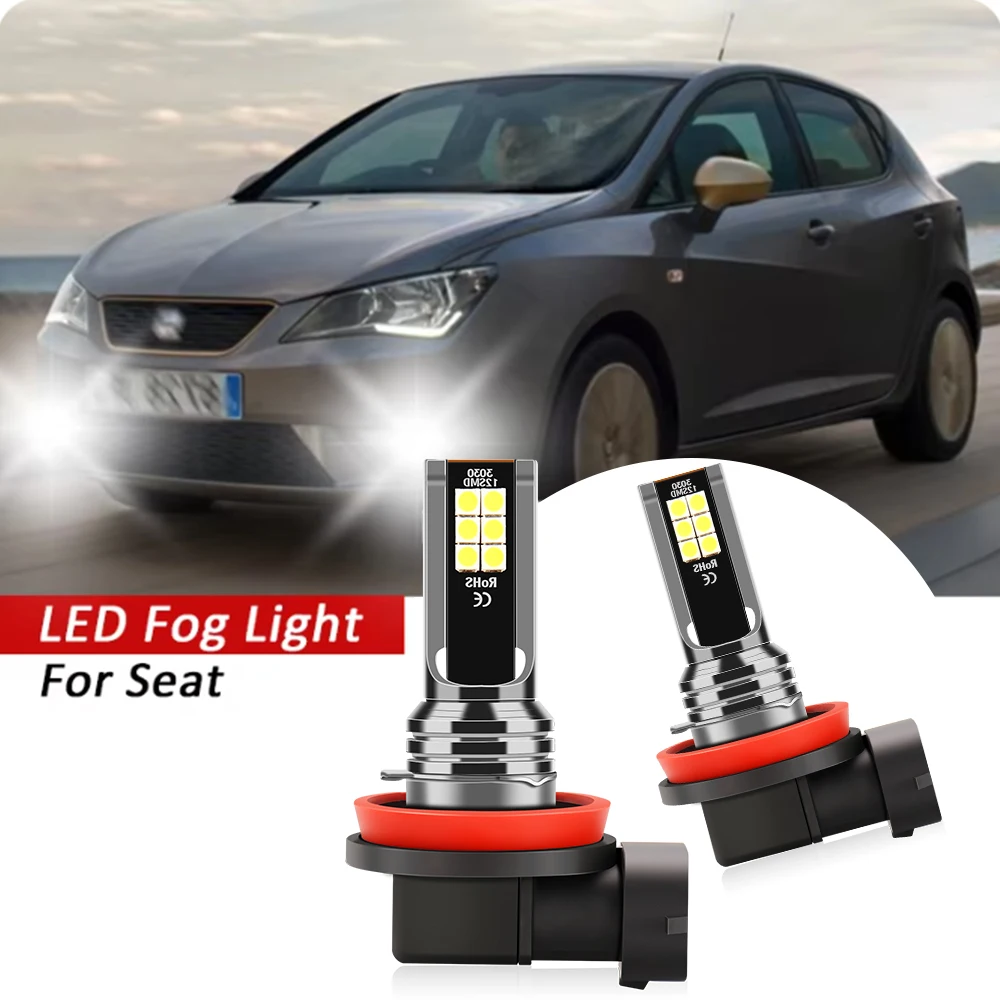 2 шт. светодиодные автомобильные передние противотуманные фары 6000K лампы H8 H11 H16JP