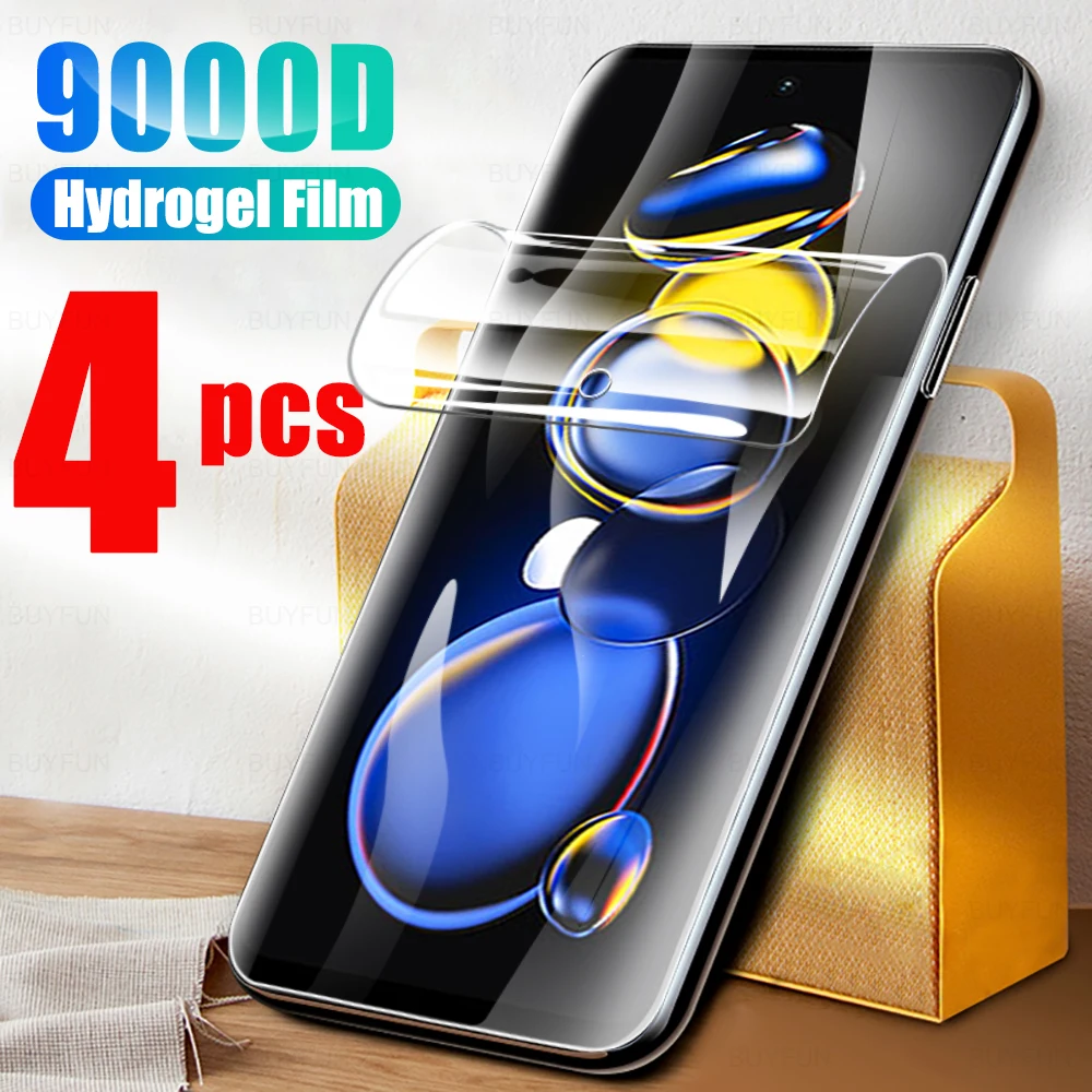 

Гидрогелевая пленка 4 шт., Защитная пленка для экрана redmi 9I 9A 9C 9T 10A 10C 10X 10 Note 11 11S 11T 11pro 11pro plus