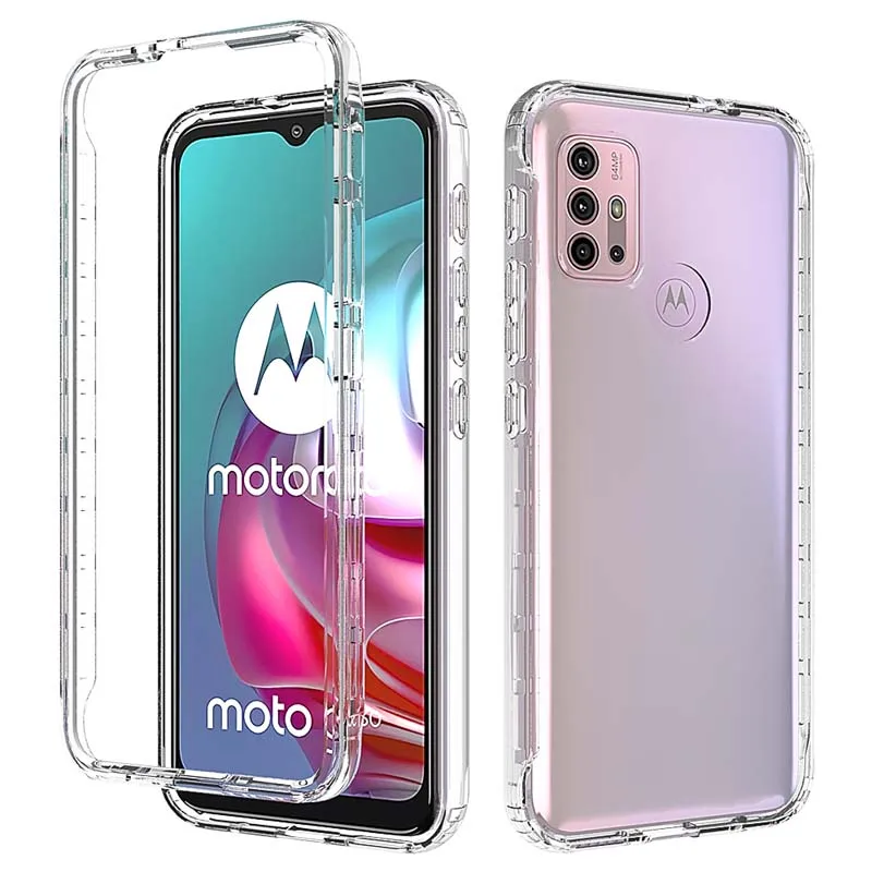 

Phone Case For Moto G31 G41 E20 E30 E40 G50 G60 G51 G71 G200 5G Rugged Shockproof Clear Bumper Cover Moto G30 Moto G20 Moto G60S