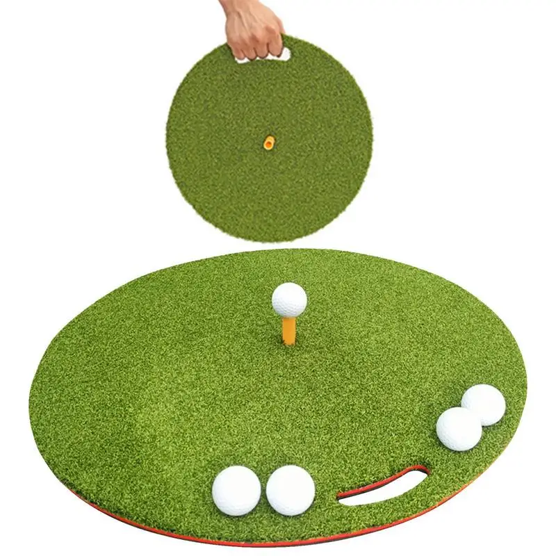 

Golf Turd Practice Mat Chipping Mat For Golf Practice Thickened Mat With Traning Aids And Grass Mats Golf Practice Equipment For