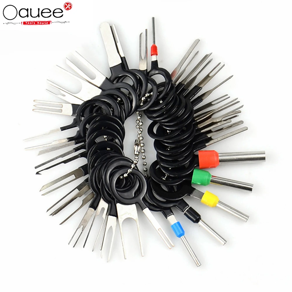 

11/38/41 pcs Car Terminal Removal Tool Wire Plug Connector Extractor Puller Release Pin Extractor Kit For Car Plug Repair Tool