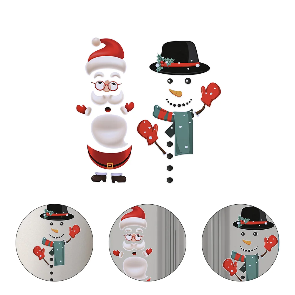 

2 Fashion Attractive Stylish Magnetic Stickers Refrigerator Decals Decorative Stickers for Indoor Home Refrigerator Party