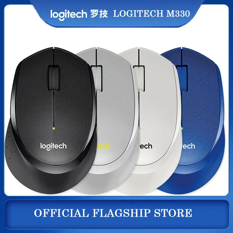 

For Logitech M330 Wireless Mouse Silent Mouse with 2.4GHz USB 1000DPI Optical Mouse for Office Home Use PC/Laptop Mouse Gamer