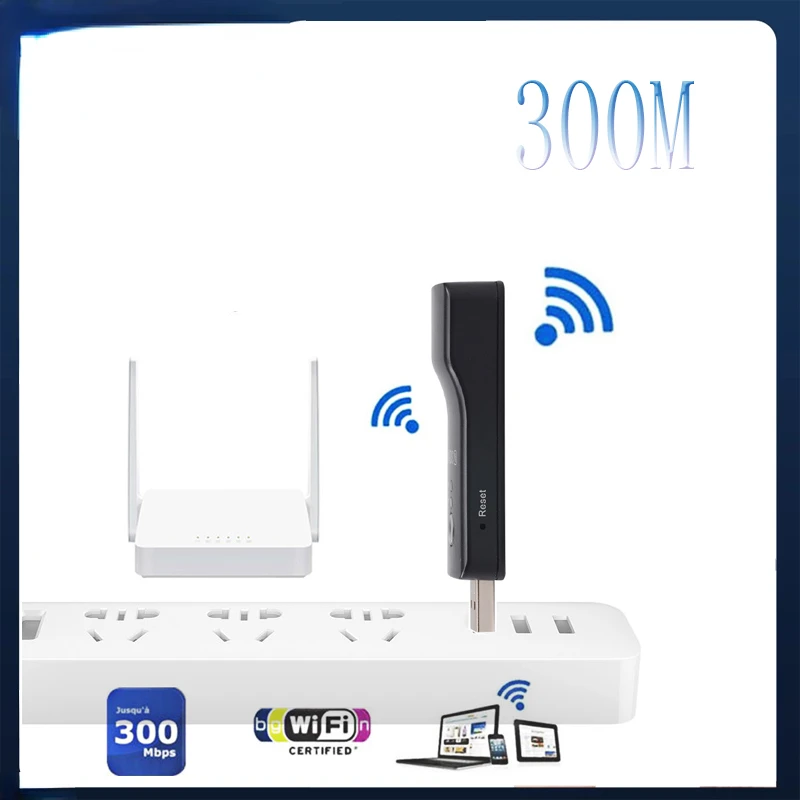 

Мбит/с, беспроводной Wi-Fi расширитель диапазона для смарт-ТВ, сетевой адаптер, универсальный ретранслятор портов HD TV RJ45 LAN AP USB WPS