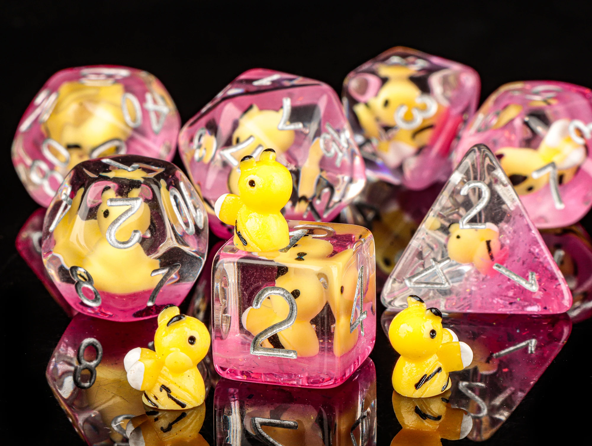 Кости из смолы DnD Bumble Bee кости для игр D &amp ролевые игры подземей и драконов набор