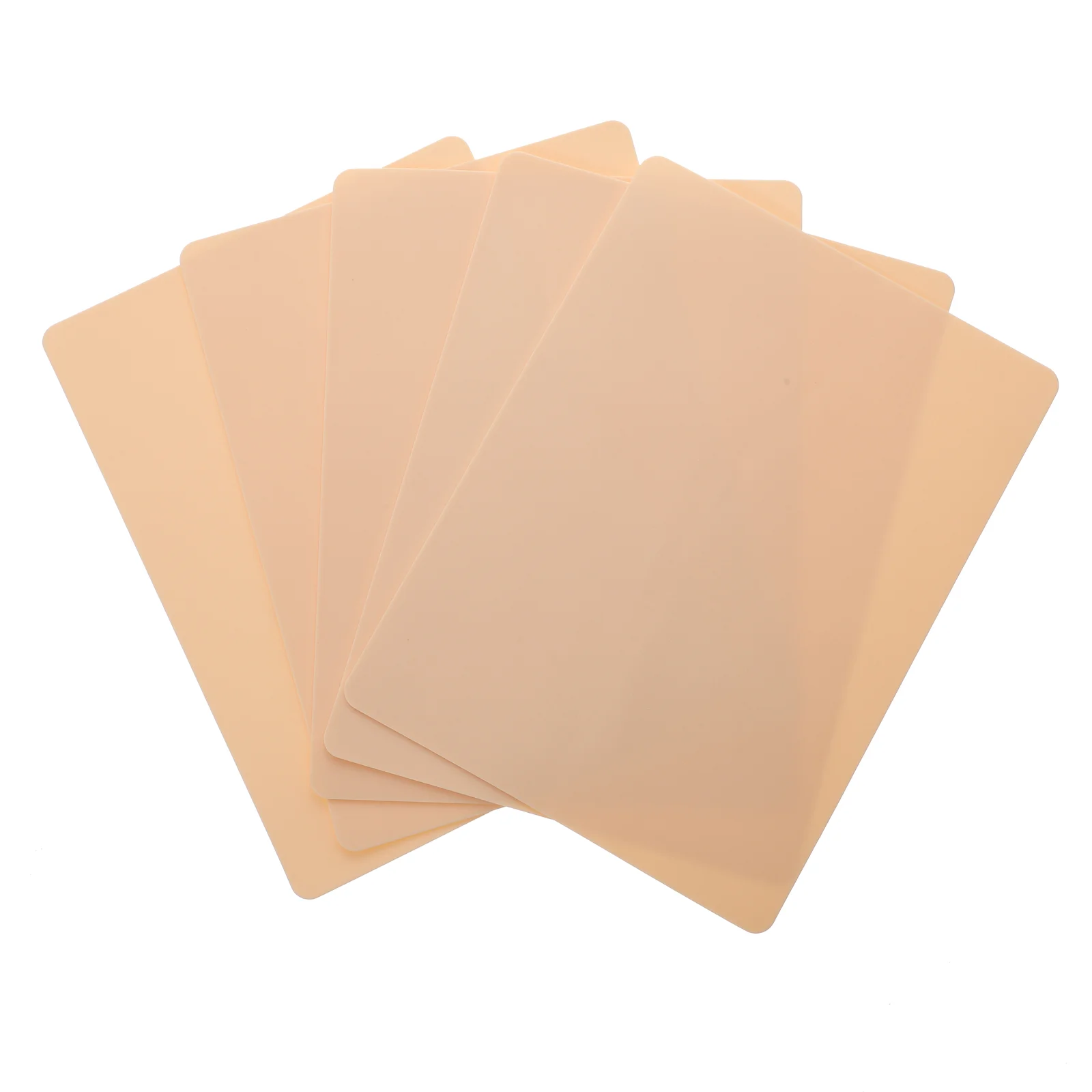 

5pcs Silicone Fake Skins Makeup Beauty Salon Body Embroider Practice Skins