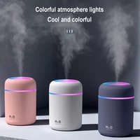 portable 300ml air humidifier mini aroma oil diffuser usb cool mist sprayer with colorful soft night light for home car purifier