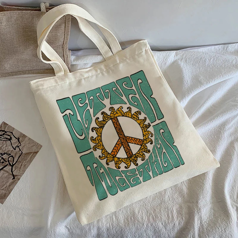 2022 вместительная сумка с надписью винтажная через плечо Женская Холщовая Сумка