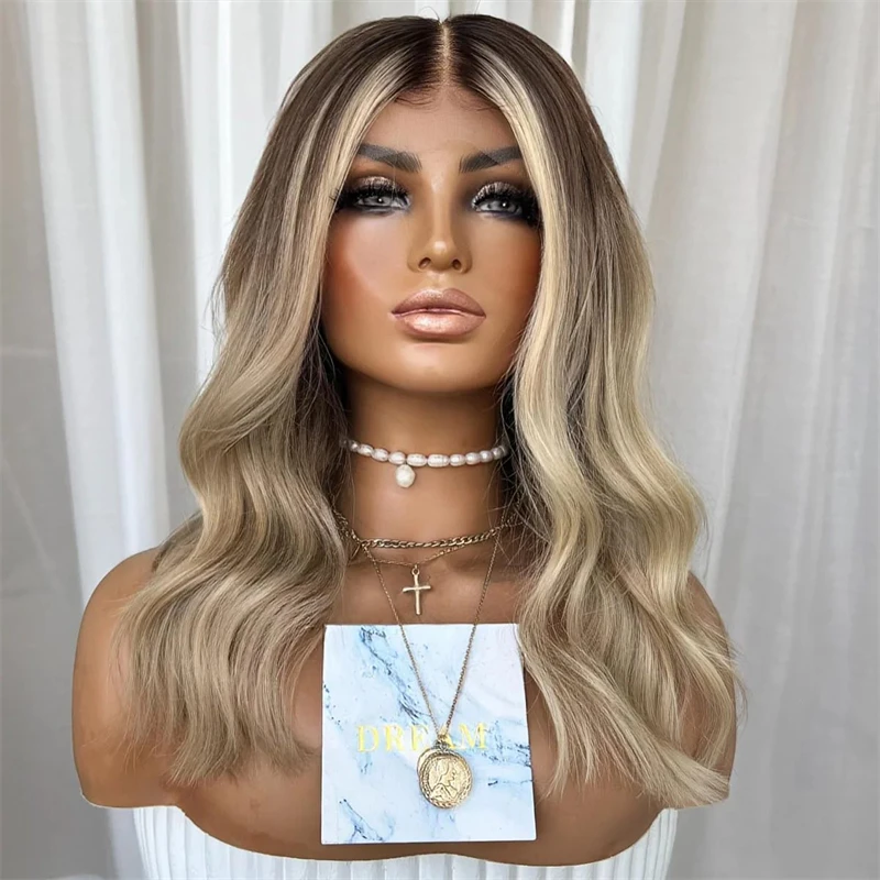 Парик 12 дюймов 13 х1 Омбре пепельный светлый цветной хайлайтер парик плотность 150%