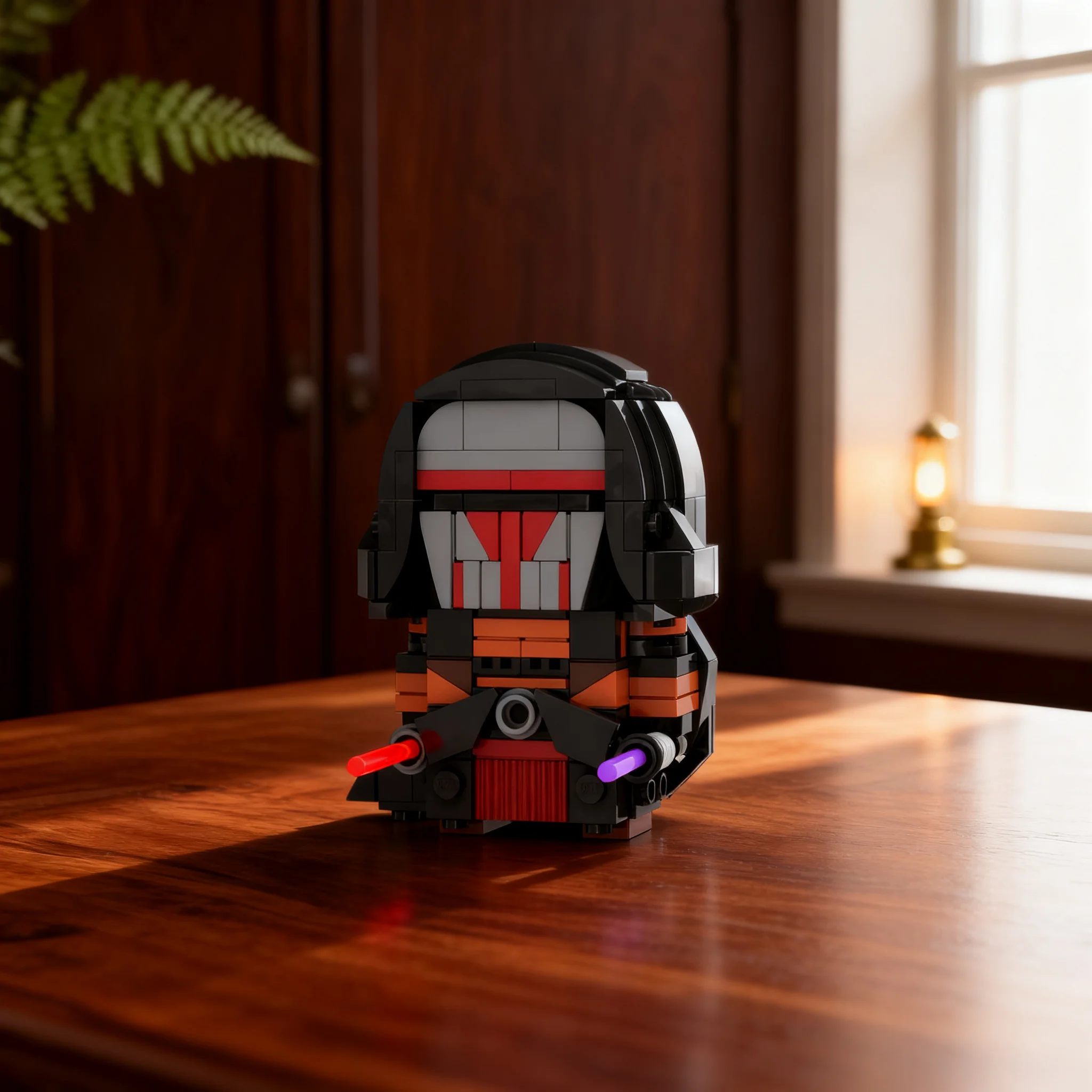 269 деталей MOC Darth Revan BrickHeadz - Рыцари Старой Республики, модель из строительных блоков, игрушка для сборки, подарок на Рождество, день рождения, DIY (art.: 3920dcc23b9eb) - 3920dcc23b9eb