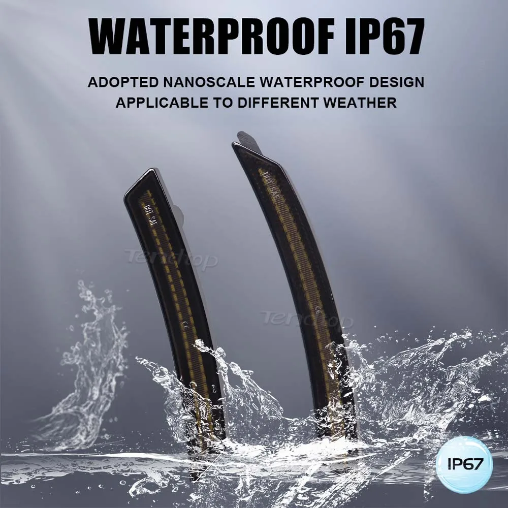 4 шт. дымчатые линзы передний задний бампер светодиодный указатель поворота