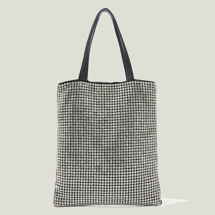 

Luxury Shinny Rhinestones Hand Bags Designer Brand Crystal Mesh Evening Bag Diamonds Women Handbags Party Lady Small Tote Purses