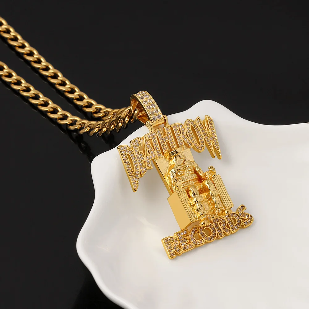 

Hip Hop Cubana Corrente Colar Ouro Prata Cor Corrente Colares Jóias Para Rapper Men Necklace Iced Out Pendant Designer Charms