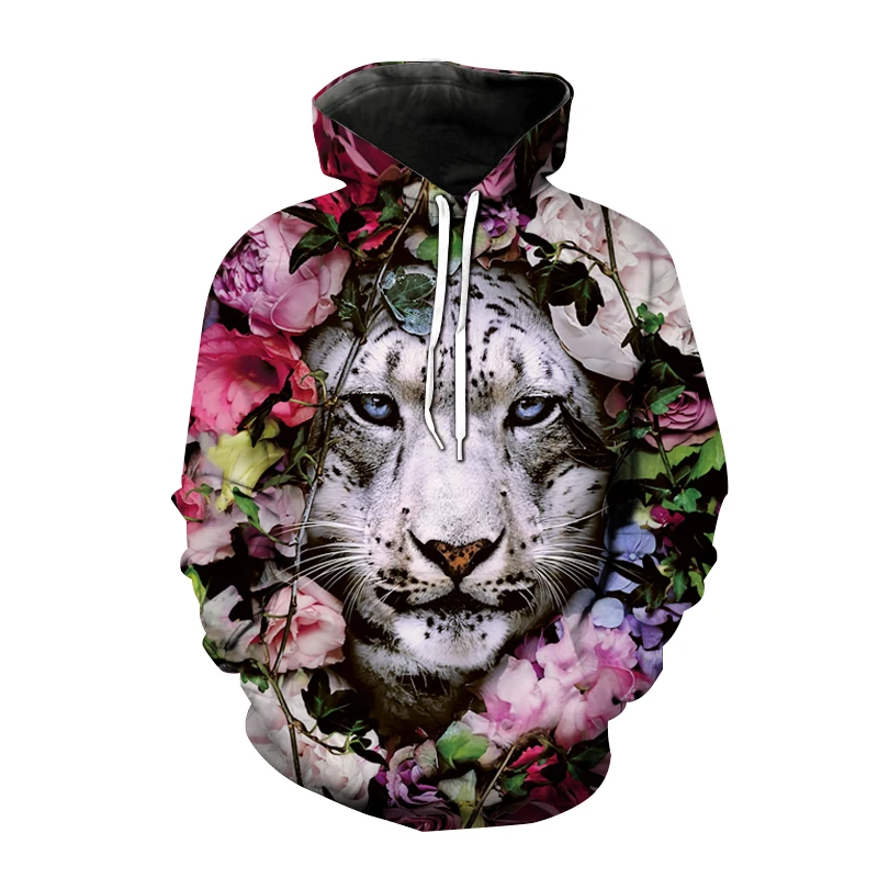 

Fierce Panther 3d Printed Hoodie Tiger Pattern Men's Women's Children's Casual Fashion Pullover Hip Hop Top Sports Street Thin