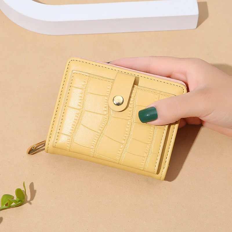 Wallet Leather Folding Thin Tide PU Leather Credit Card Holder Insert Coin Wallet Luxury Business Folding Wallet