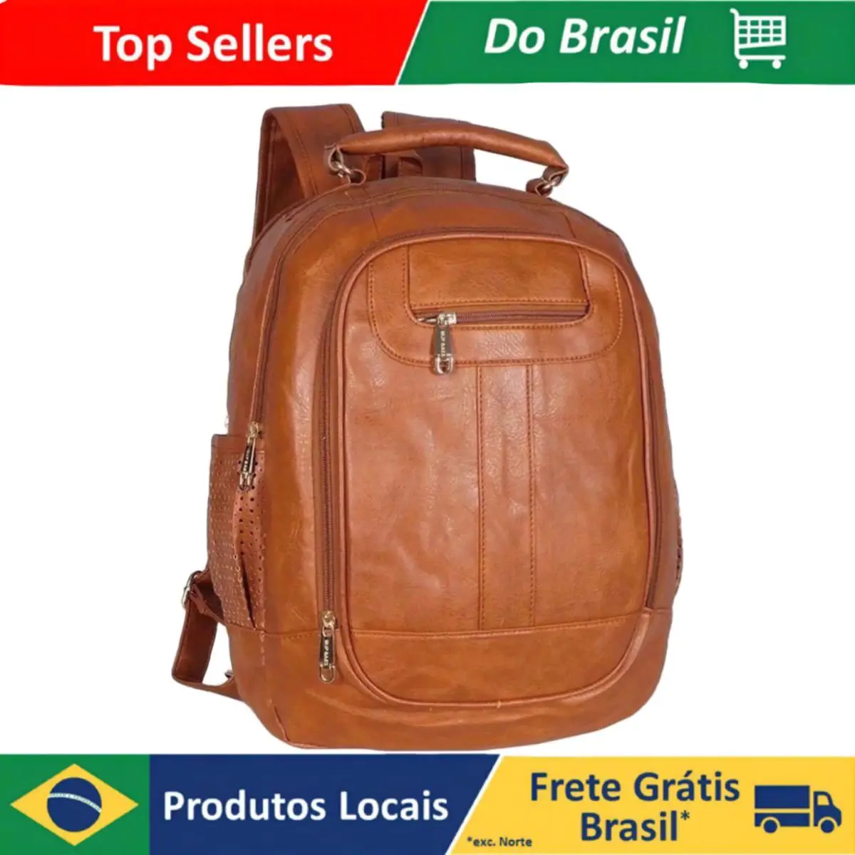 Mochila Bolsa Feminina GRANDE Escolar Trabalho Viagem Couro Sintéticos enviar cor aleatória