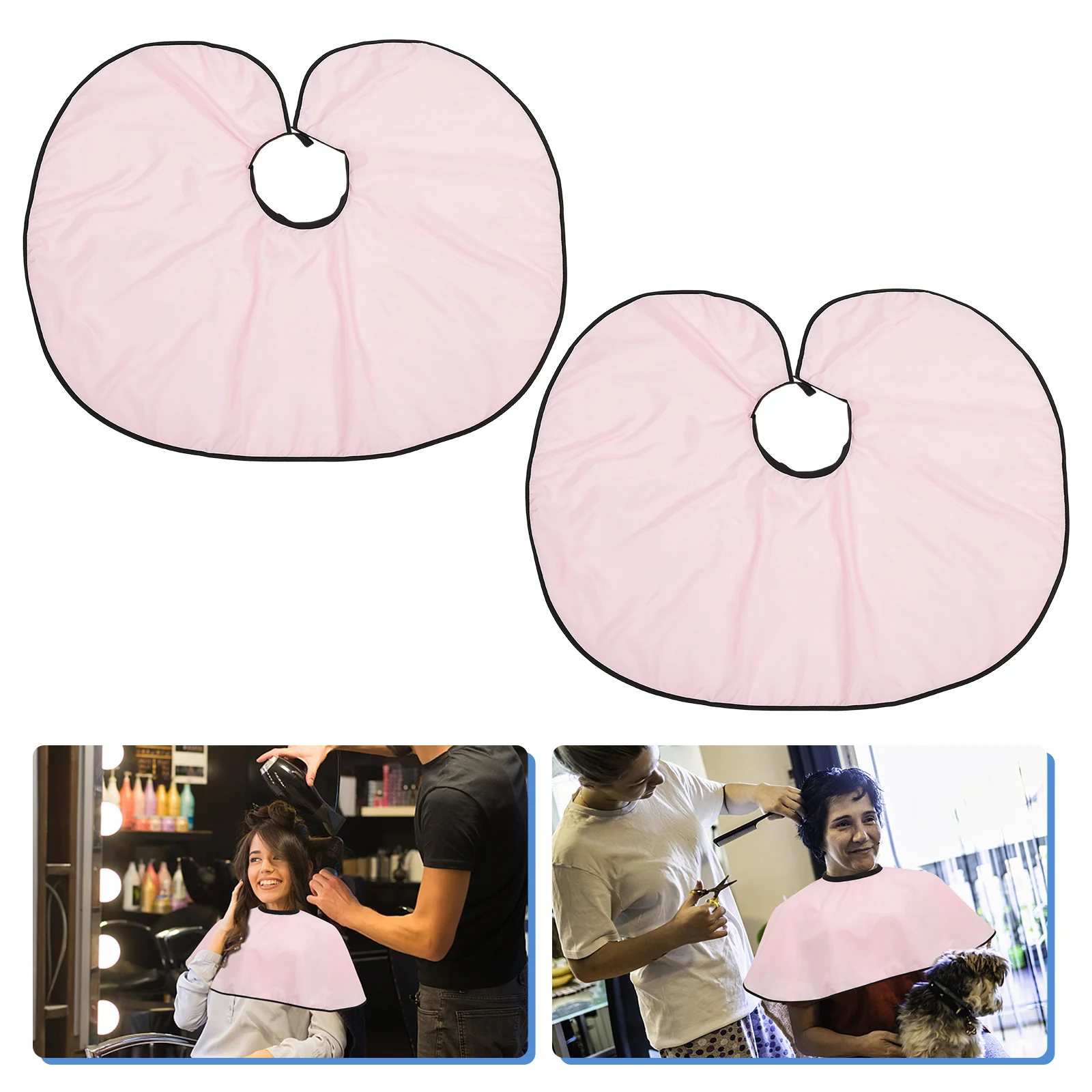 

2Pcs Shawls Lightweight Waterproof Professional Hairdressing Capes Hair Styling Aprons Hair Dye Capes