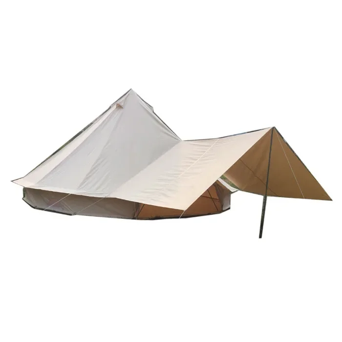 Водонепроницаемая палатка-колокольчик из хлопчатобумажной ткани с