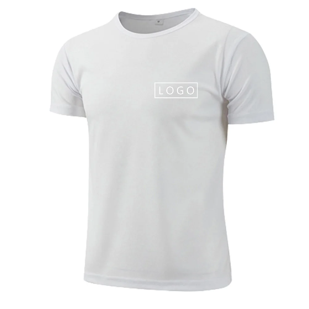 

DIY your favorite photo or logo print t-shirt for men custom design your own short-sleeved multicolor company team building top