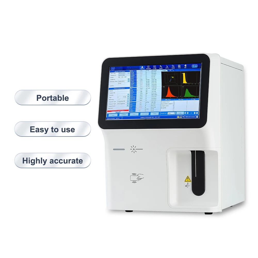 

Medical Blood test 5 Parts Fully Auto Hematology Analyzer Hematology Analyzer For Animal