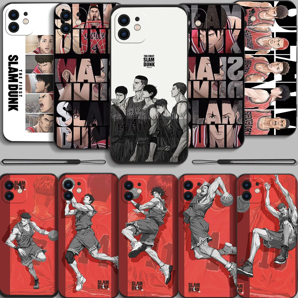 

Anime Slam Dunk Shohoku Phone Case For Samsung Galaxy S23 S22 S21 S20 Ultra Plus FE S10 4G S9 Note 20 10 Plus With Lanyard Cover