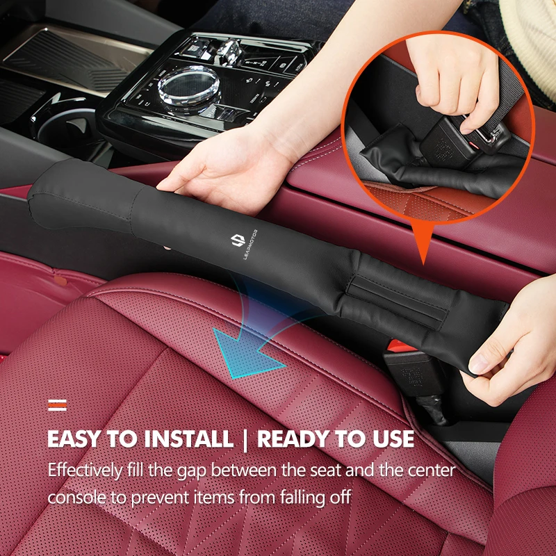 Кожаная заглушка зазора автомобильного сиденья заполняющая полоса