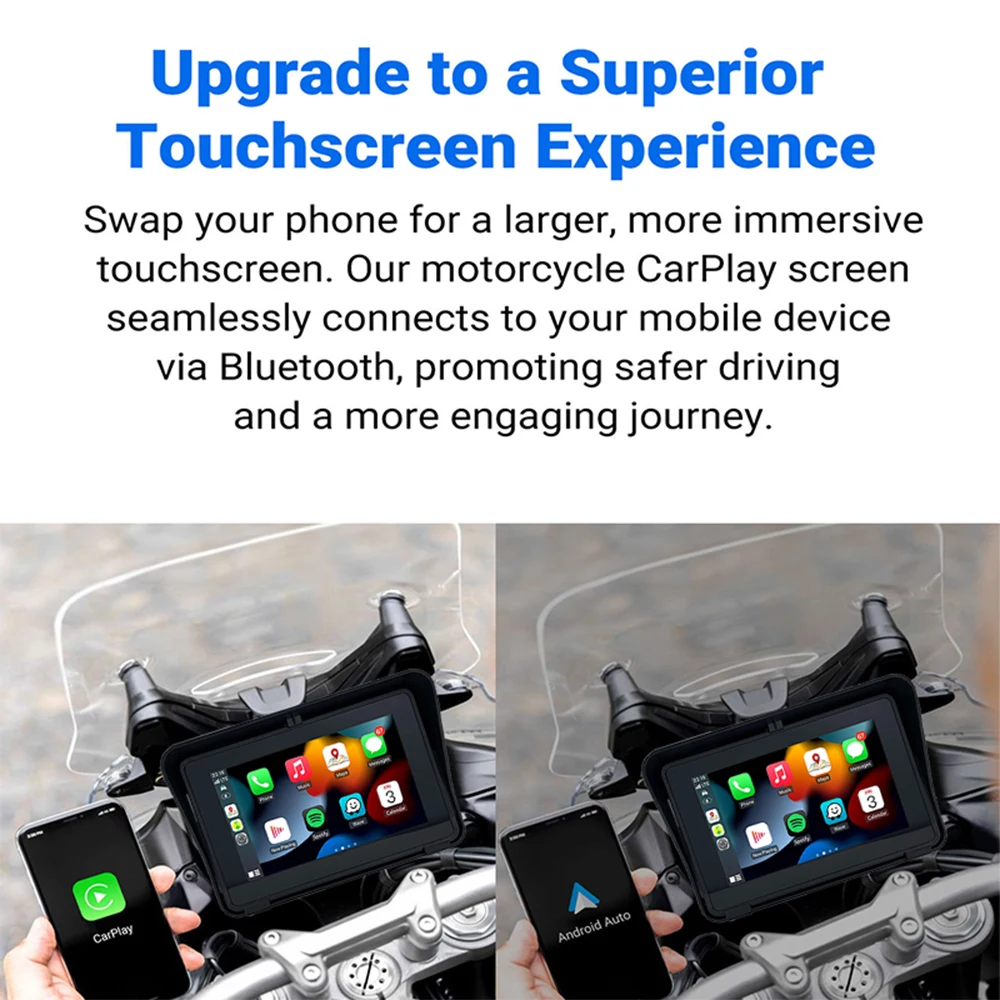 Мотоциклетный навигатор 5 дюймов монтажный кронштейн Carplay Android автомобильный