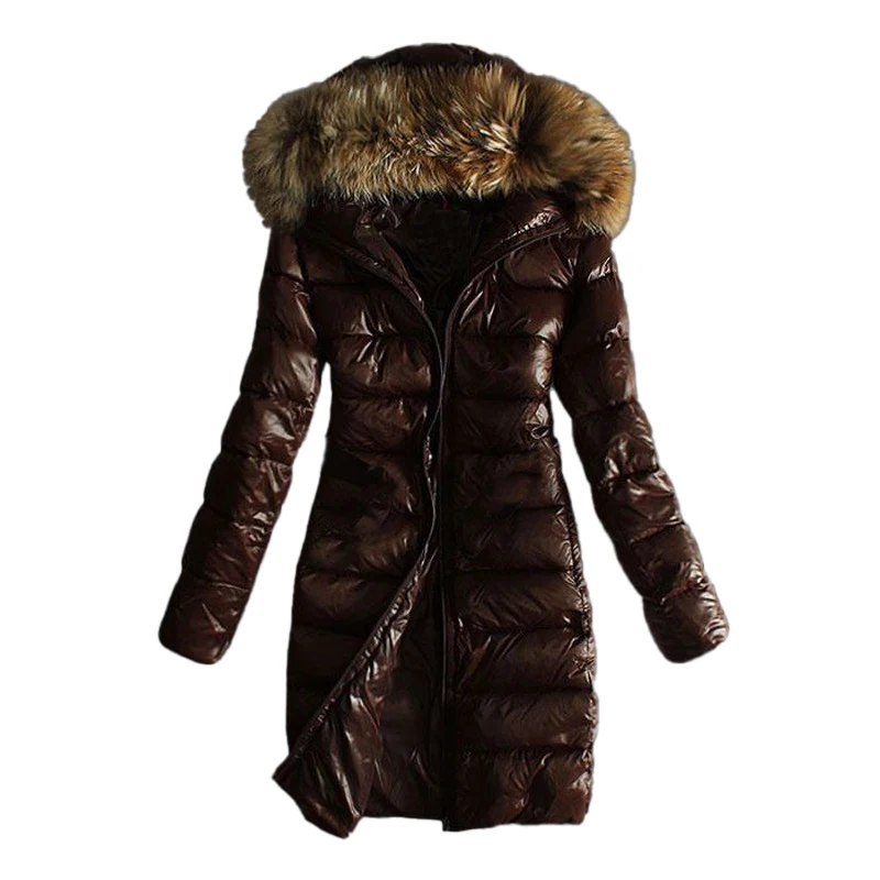 

DAFENP 2022 Winter Jacket Women Real Fur Coat Fur Collar Parka Duck Down Jacket Waterproof Streetwear New