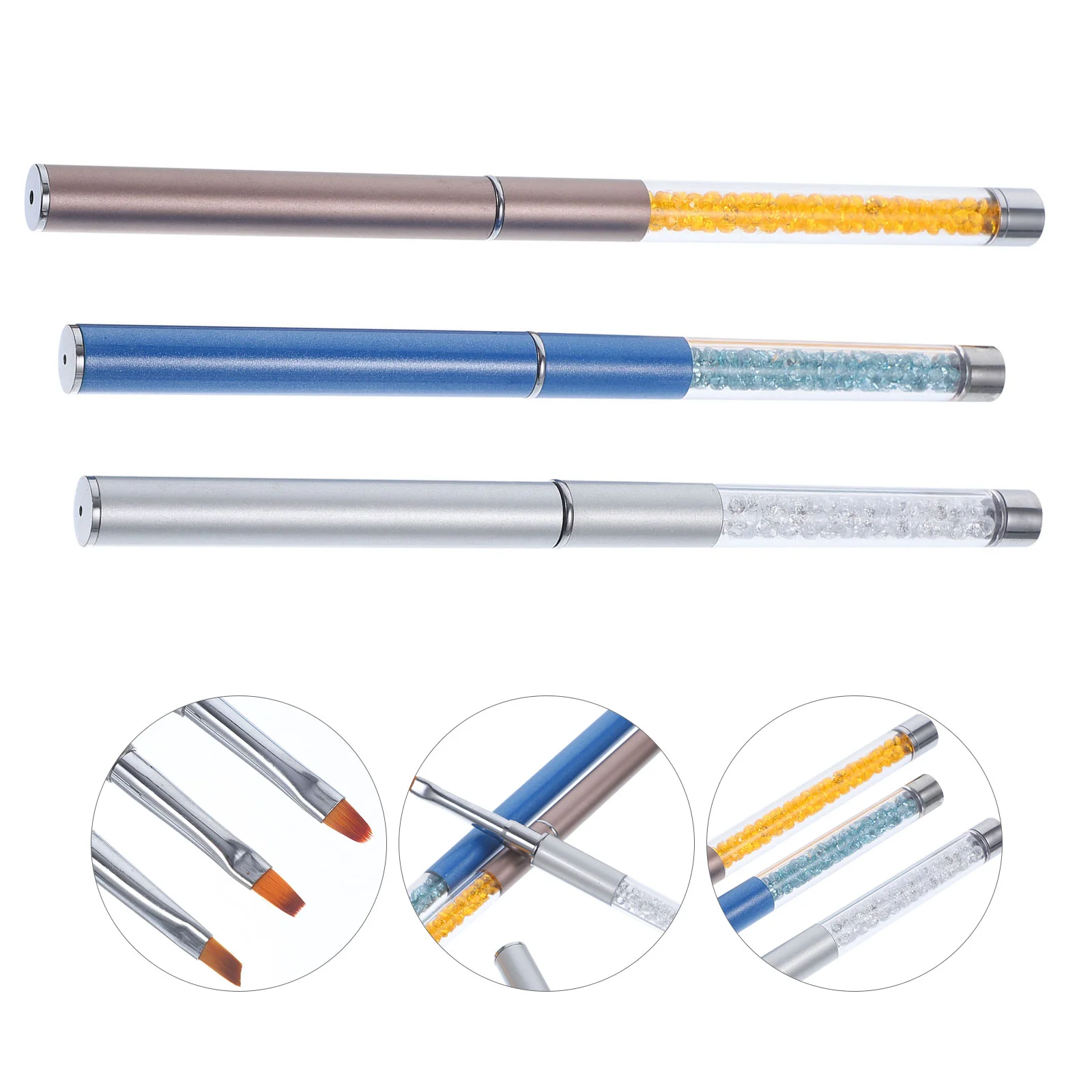 

Nail Brushes Crystal Pens Painting Drawing Manicure Design Supplies Shop Tools Salon Coloring Brush Extension Pen Tool