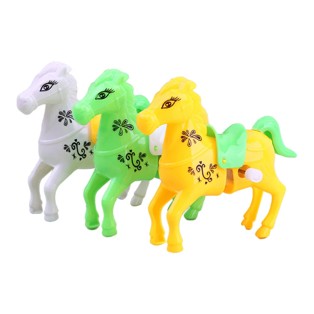 

3Pcs Funny Wind-up Toys Lovely Cartoon Pony Toys Children Kids Clockwork Toys